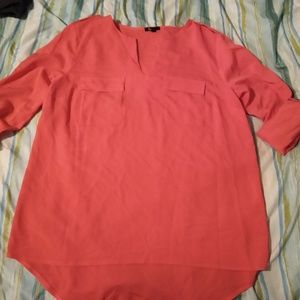 Rayon top with pockets